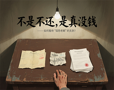 “不是不还，是真没钱”——如何看待“弱势老赖”的无奈？​|成都找人公司